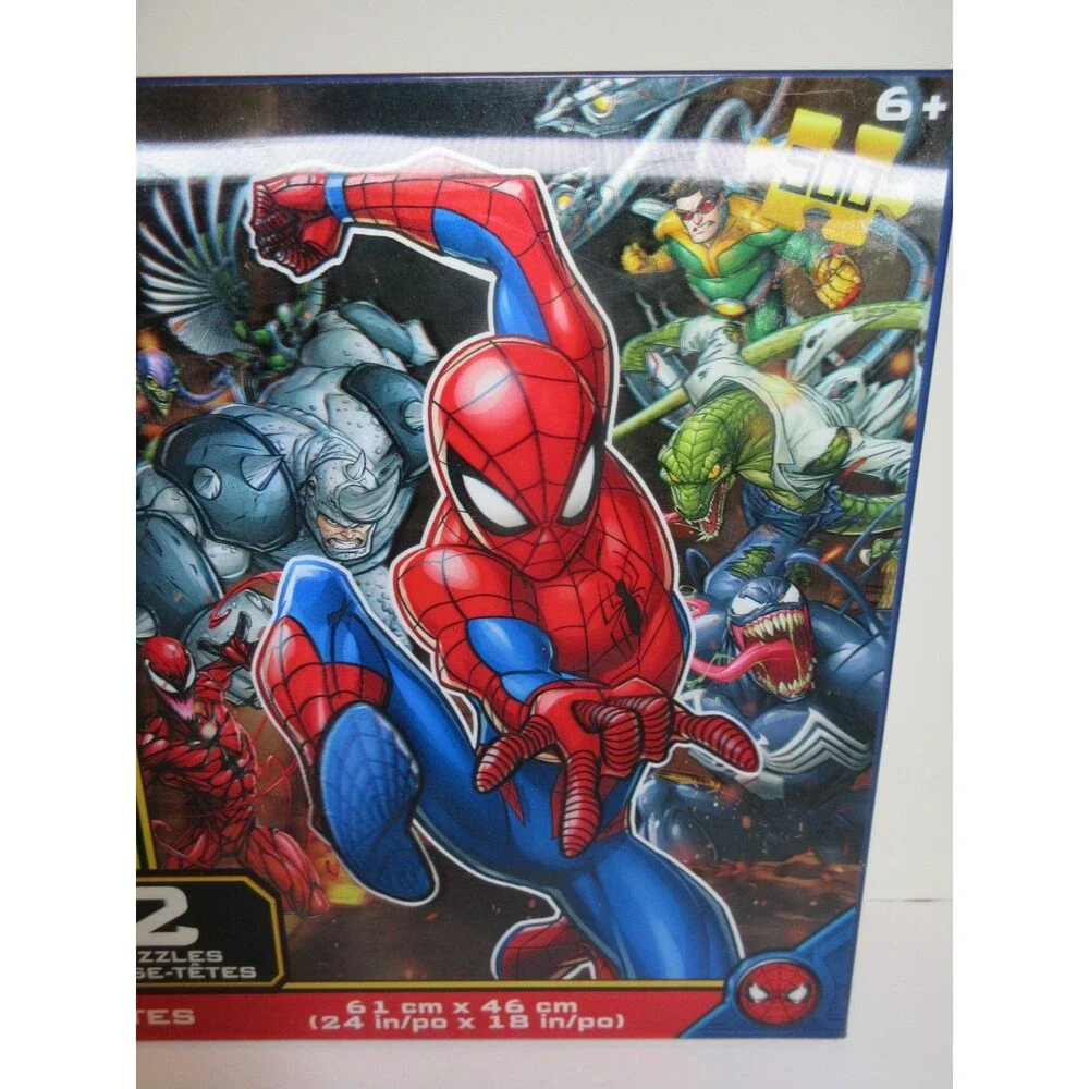 Marvel Spider-Man Prime 3D TWIN PACK Lenticular Puzzles of 500pcs 24x18